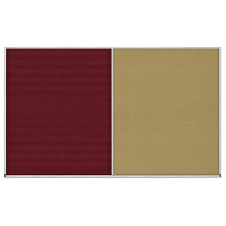 United Visual Products Enclosed Corkboard, 1 Door, 24"x36", 4" Fra, UV3401-BLACK-AMETHY UV3401-BLACK-AMETHY